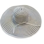 Striped Wide Brim Sun Hat Photo 0