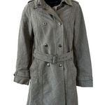 Timberland Waxed Cotton Military Style Trench Coat Photo 0