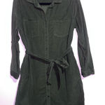 Lucky Brand Corduroy Shirt Dress Mini Women Size XS Ribbed Button Fall Office Photo 0