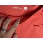 Betabrand Pull On Trouser Coral Pink Medium Crop High Rise Elastic Waist Photo 4