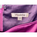 NWT Mandalay Oleander Purple Satin Beaded Short Cocktail Dress Womens Size 10 Photo 2