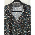 ZARA Floral Printed Lace Mini Long Sleeve Dress with Frills Photo 6