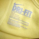 Nike  | Dri Fit Ribbed Tackerback Tank Top Yellow Sleeveless Athletic | Small Photo 4
