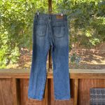 TheOpen Product Women's Super High Rise Ripped Knee Jeans Size 2 (30" Waist) Blue Photo 1