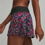 Lululemon Play Off the Pleats Skirt Floral Electric Multi Rare Retired Sz10 Photo 4