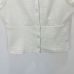 Madewell Split Crewneck Cardigan Tank Lighthouse Beige Knit Vest Cropped S NWT Photo 9