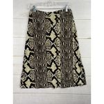 Michael Kors Skirt Sz M Snake Print Faux Wrap Stretch Pull On Elastic Waist Knee Photo 7