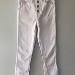 Madewell 10 High-Rise Skinny Crop Jeans in Pure White: Button-Front Edition 24 Photo 0