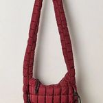 Free People  - BABY CARRYALL SLING BAG QUILTED CROSSBODY NWT IN WINE/BURGUNDY Photo 5