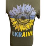 Port Authority Ukraine  Women’s Black Short Sleeve 100% Cotton Graphic T-Shirt Si Photo 1