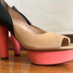 Loeffler Randall | Darcy Round Heel Peep Toe Platform Pumps | Size 9 Photo 1