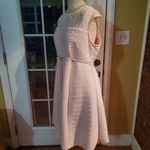 Motherhood NWOT PINK SLEEVELESS SHIFT DRESS W/LACE TOP/FULLY LINED/SIZE LARGE Photo 1