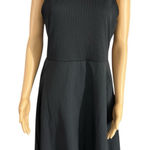 NWOT Freely Dress Black Athletic Pullover Ribbed Open Back Midi Dress Medium Photo 0