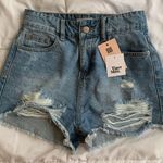 Tiger Mist Ripped Jean Shorts Photo 0