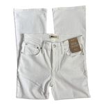 Madewell  Pure White Mid-Rise Kick Out Crop Jeans Size‎ 27 Photo 7