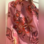 ZARA CROPPED FLORAL PRINT TROUSERS MULTICOLOURED SIZE M Photo 5