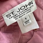 St. John High Waist Polo Sport Cropped Cotton Pink Trousers Pants Sz 6 Photo 2