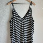 Project Social T Gray and Black Striped Camisole V-neck Tank Top Photo 4