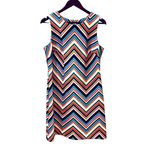 Retro 70s Zig Zag Multicolor Striped Mini Dress 12 Multiple Photo 2