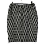 Joe B by Joe Benbasset Black & White Printed Knit Pencil Skirt S Photo 1