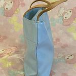 Estée Lauder Baby Blue adorable handbag beige leather handle straps (NEW) Photo 4