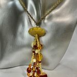 Whiting & Davis Vintage Whiting Davis Tassel Beaded Necklace 22.75” Long Photo 0