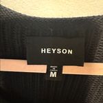 NWOT Heyson knit and crochet Sweater size M Black Size M Photo 3