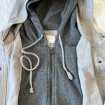 Skies Are Blue  gray hooded jacket size medium Photo 2