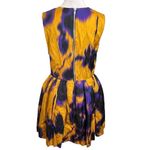 Jason Wu  Peplum Mini Dress Purple Abstract Print Women’s Size 10 Sleeveless Photo 6
