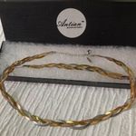 Antiana Accesorio™ 18K Gold IP Stainless Steel Bracelet & Necklace Set Photo 0