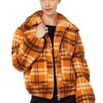 APPARIS Women's Francis Faux Shearling Jacket Orange Size M Photo 0