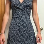 Brandy Melville  Navy Blue Tie Dress Photo 2