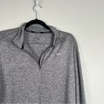 Nike Dri Fit 1/4 Zip Long Sleeve Pullover Gray Sz L Photo 2