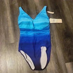 Gottex  TWILIGHT PRINTED ONE PIECE SWIMSUIT MULTI BLUE SIZE 12 Photo 1