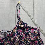 White Birch Navy Blue and Floral Tank Top Size XL Photo 3