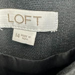 Loft Black Crochet Chic Skirt Size 14 Photo 2