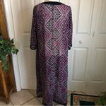 Torrid black and purple print kimono style robe Photo 5