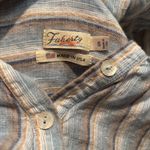 Faherty  Blue White 100% Linen Striped Tunic Shirt Dress‎ Kraine Shirtdress Small Photo 4