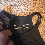 Under Armour  HeatGear Fitted‎ Tank Top Racerback Athletic Black SM Photo 2