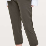 Lululemon  On The Fly 23* Crop Pants in Dark Olive Photo 0