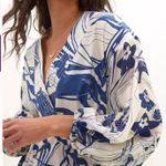 Anthropologie BEATRICE B SOLANA ABSTRACT MAXI DRESS IN BLUE Z217-0 Photo 2