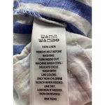 Nicole Miller  100% Linen Shorts Size L Pockets Lightweight Striped Resort Wear Photo 5