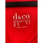 D&Co. Essentials Red Open Front Cardigan XS Long Sleeve Pockets Cotton Blend Photo 1