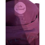 Life is Good  Purple Long Sleeve Classic Fit Graphic Tee Shirt Size Large Photo 3