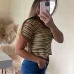 ZARA  colorful striped crop top Photo 3