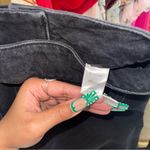 New EB Denim Black Low Rise Lace Up Wide Leg Jeans Women Size 26 Made USA Photo 11