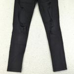 joe's jeans  The Icon Mid‎ Rise Skinny Ankle Black Distressed Ripped Womens 29 Photo 3