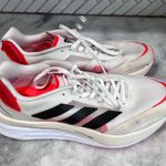 Adidas Adizero Boston 10 Women’s 9.5 White Black Solar Red Running Shoes FY4087 Photo 3