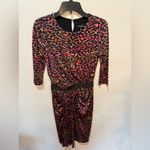 SALONI Dress Karla Silk Salmon Leopard‎ Print Sheath NWT Sz 4 Pink Photo 2
