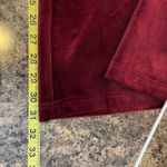 Traffic People Large Burgundy Corduroy Wide Leg Flare Pants Velvet 31" Inseam Red Photo 10